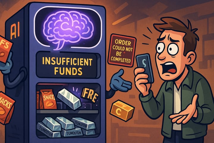 Project Vend: The AI That Prefers Tungsten Ingots Over Twix and Charges You in Imaginary Venmo Funds. Pure Retail Brilliance!